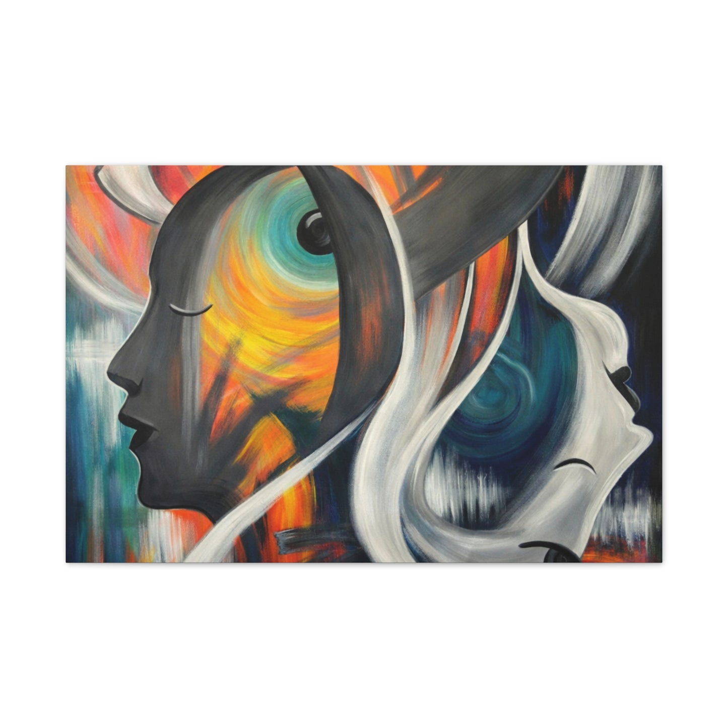Abstract Expression Portrait Canvas | Eco-Limited