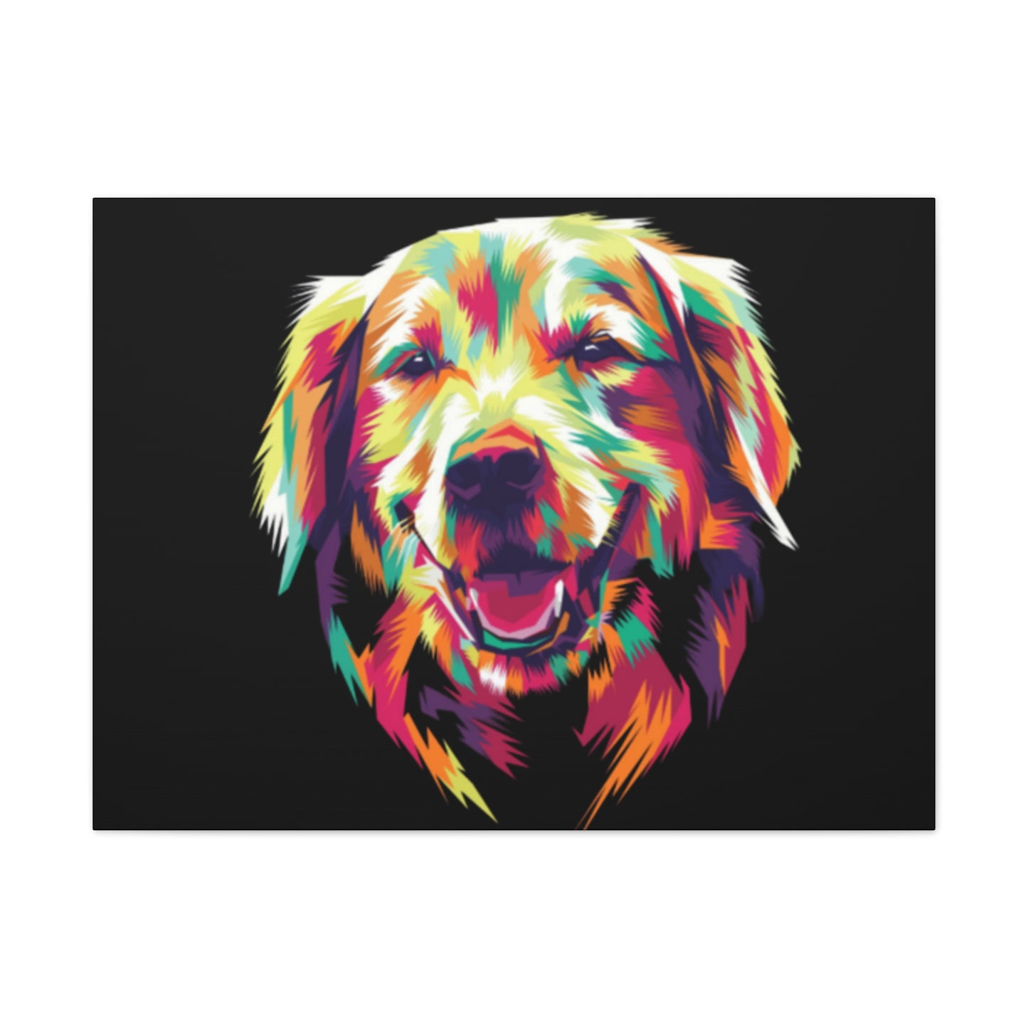 Color Burst Golden Smile Canvas | Eco-Limited