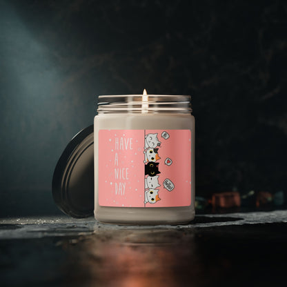 Have a Nice Day Cat Soy Organic Candle