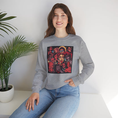 Rock Band Faces Art Sweater | Eco-Limited