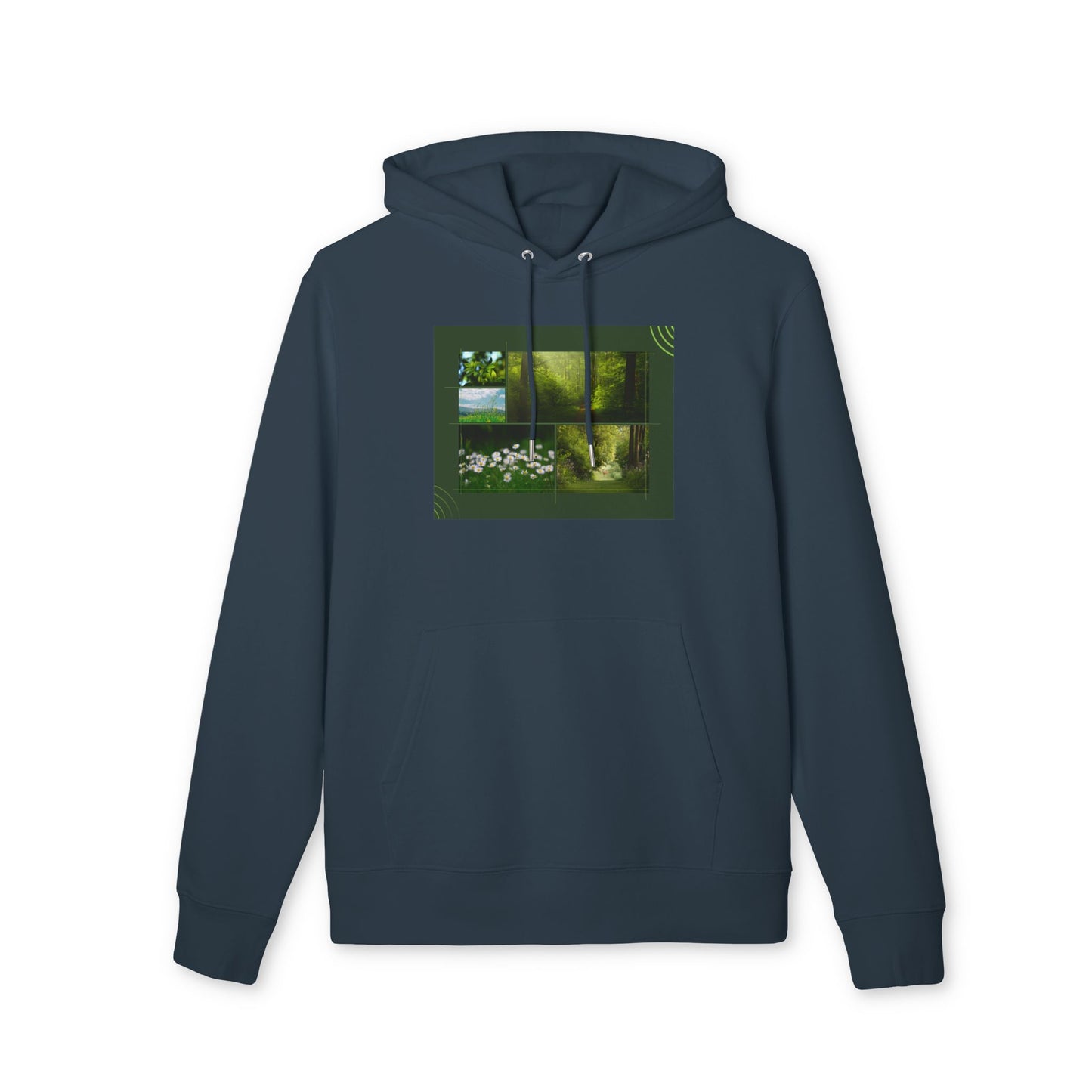 Organic Nature Grid Hoodie | Eco-Limited