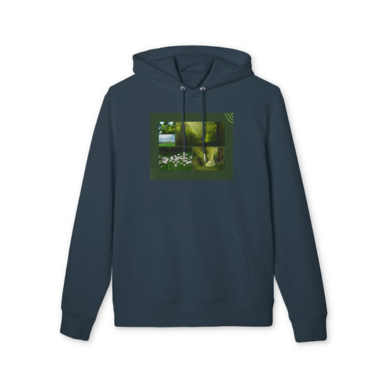 Organic Nature Grid Hoodie | Eco-Limited