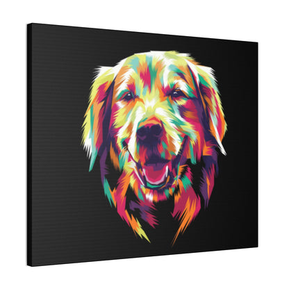 Color Burst Golden Smile Canvas | Eco-Limited