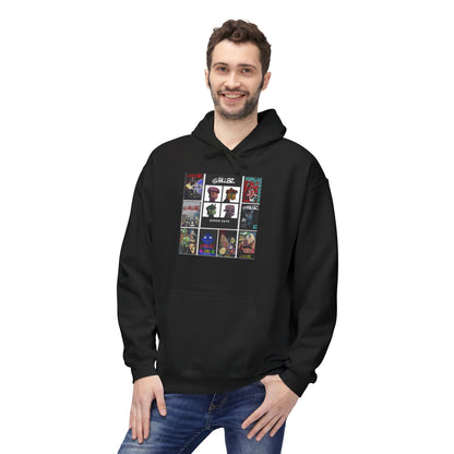 Gorillaz Album Art Collage Graphic Hoodie | Eco-Limited