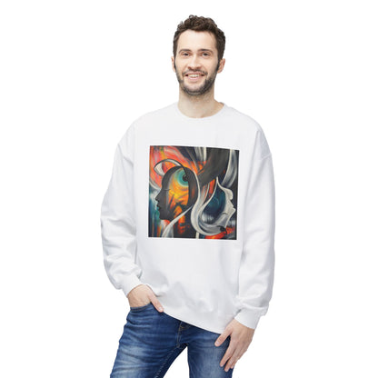 Abstract Expression Portrait Sweatshirt | Eco-Limited