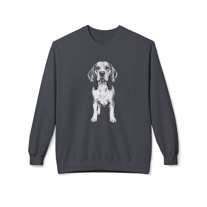 Beagle Sketch Minimal Art Sweatshirt | Eco-Limited