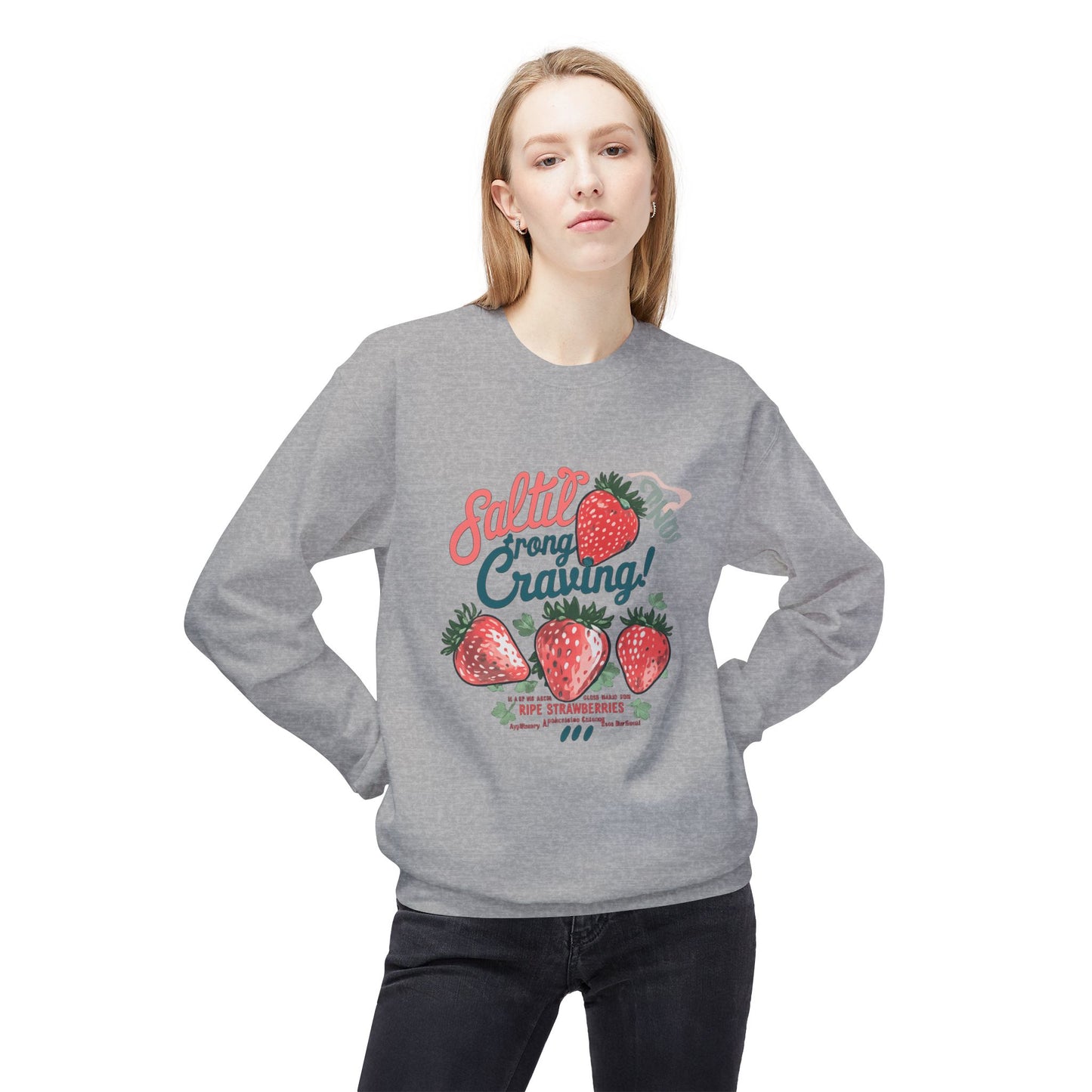 Salted Strong Craving Strawberry Graphic Sweater | Eco - Limited