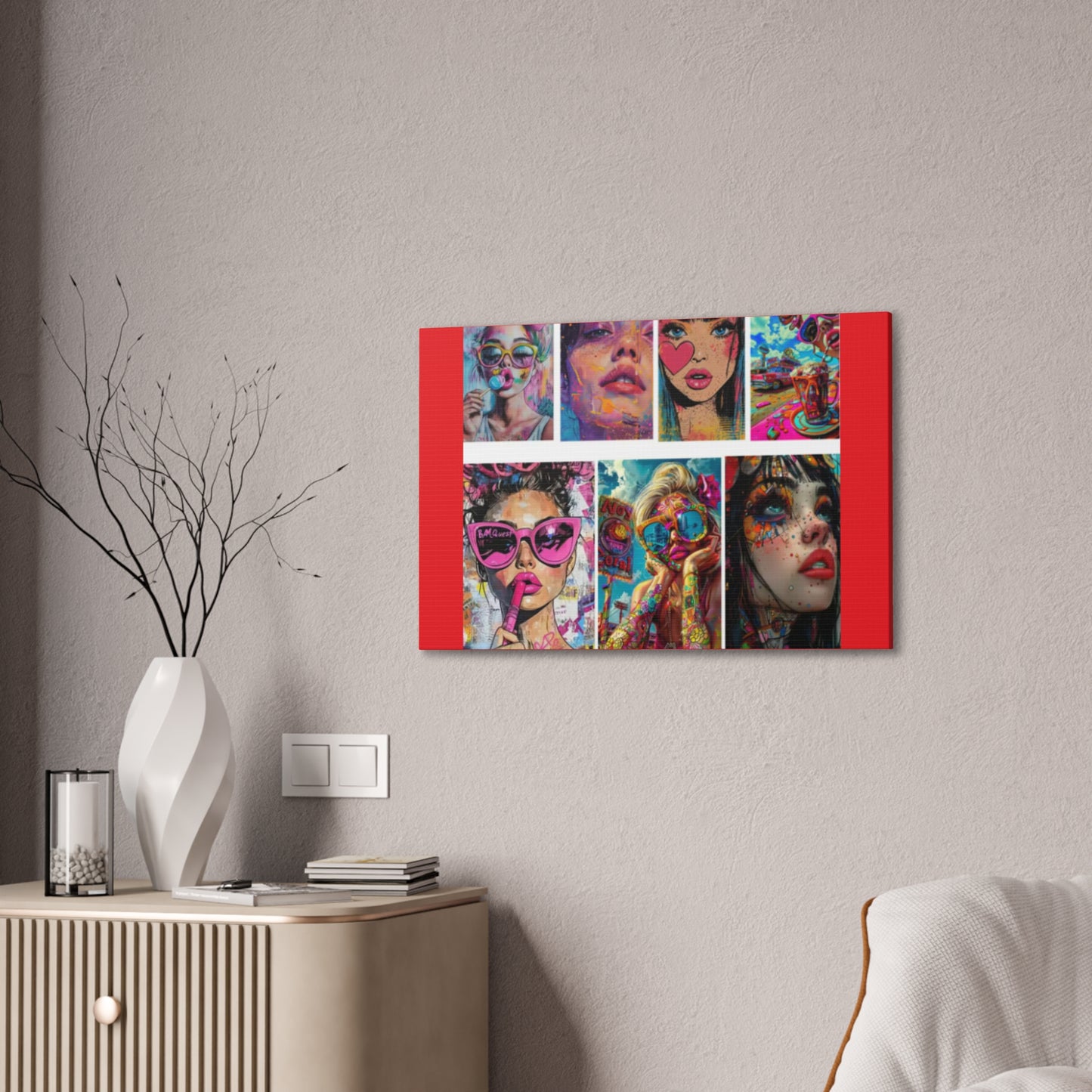 Pop Art Muse Canvas | Statement Wall Art