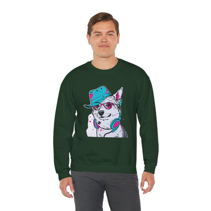 Urban DJ Dog Art Sweater | Eco-Limited