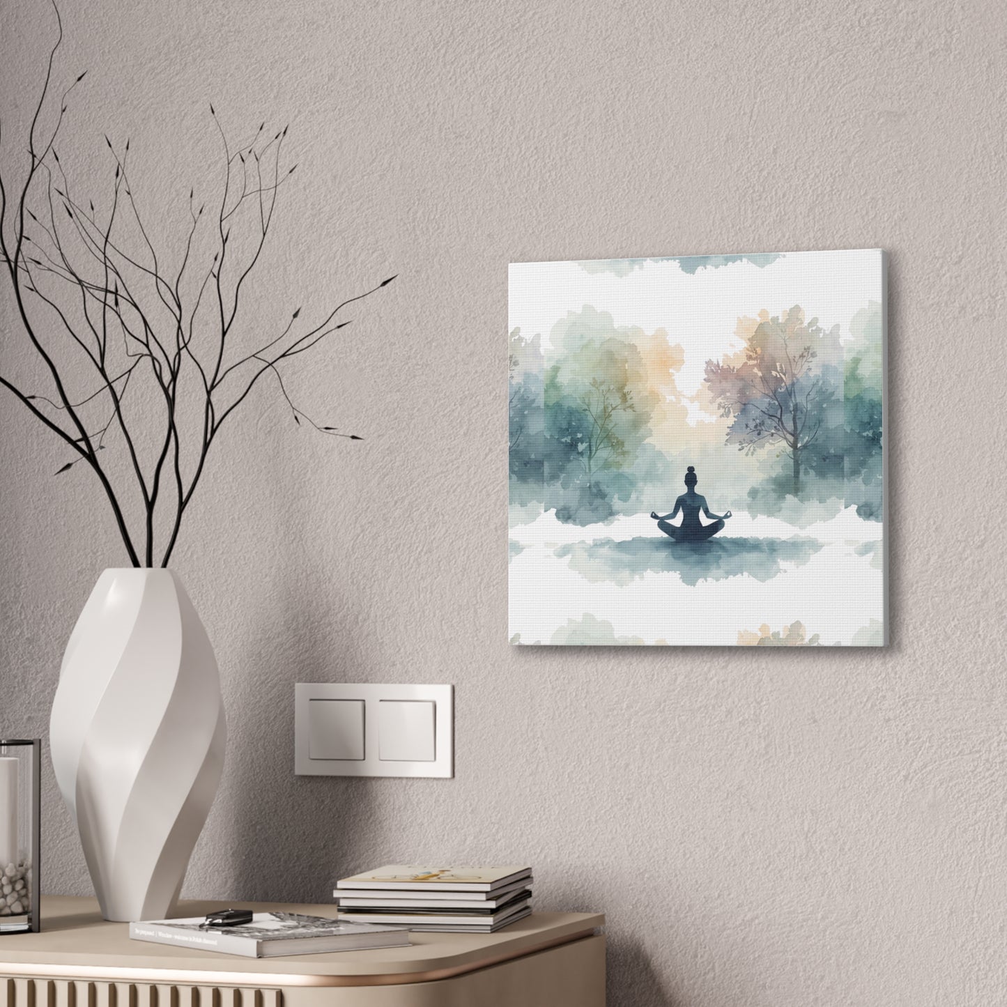 Peace Within Meditation Canvas Wall Art | Eco-Limited