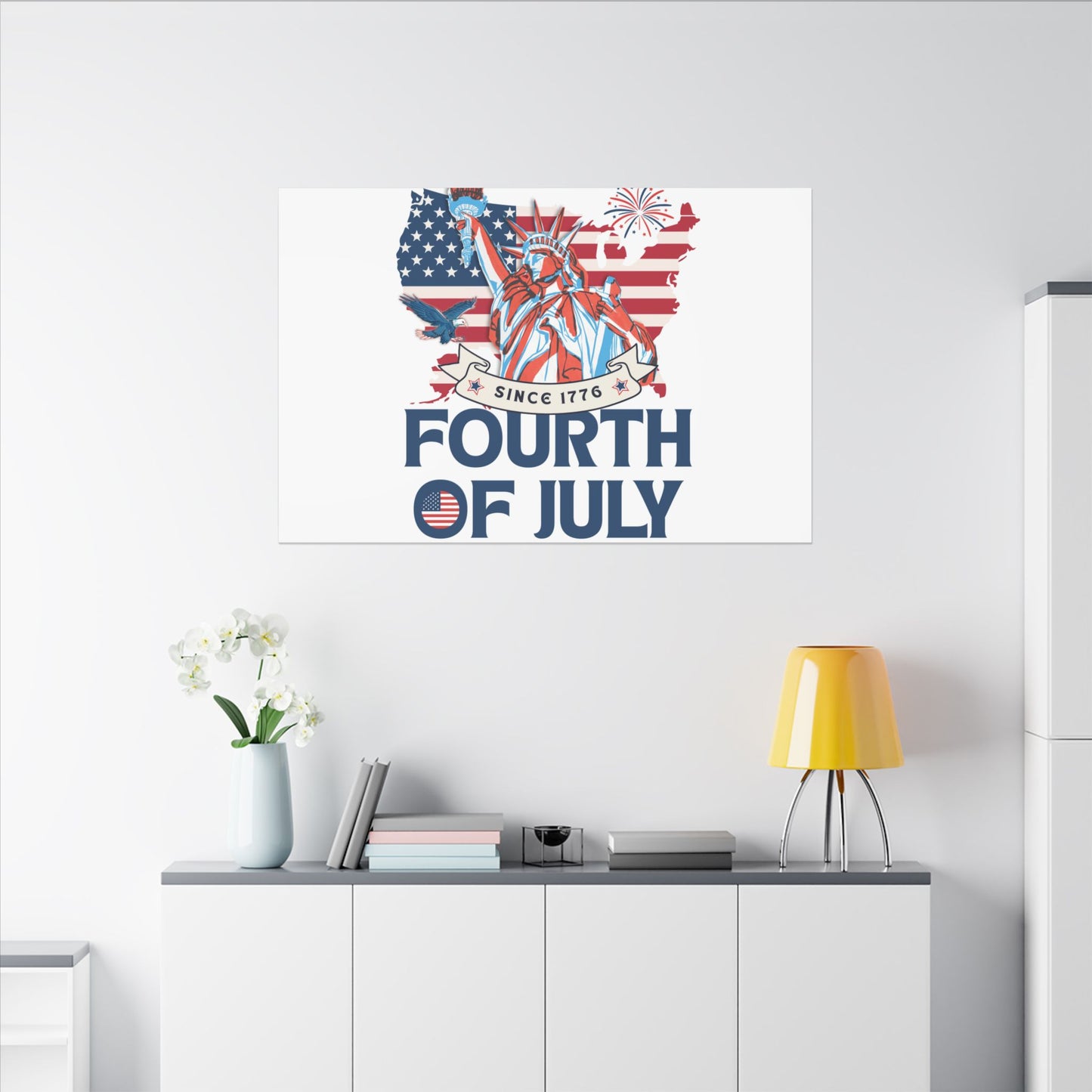 Fourth of July Canvas Wall Art