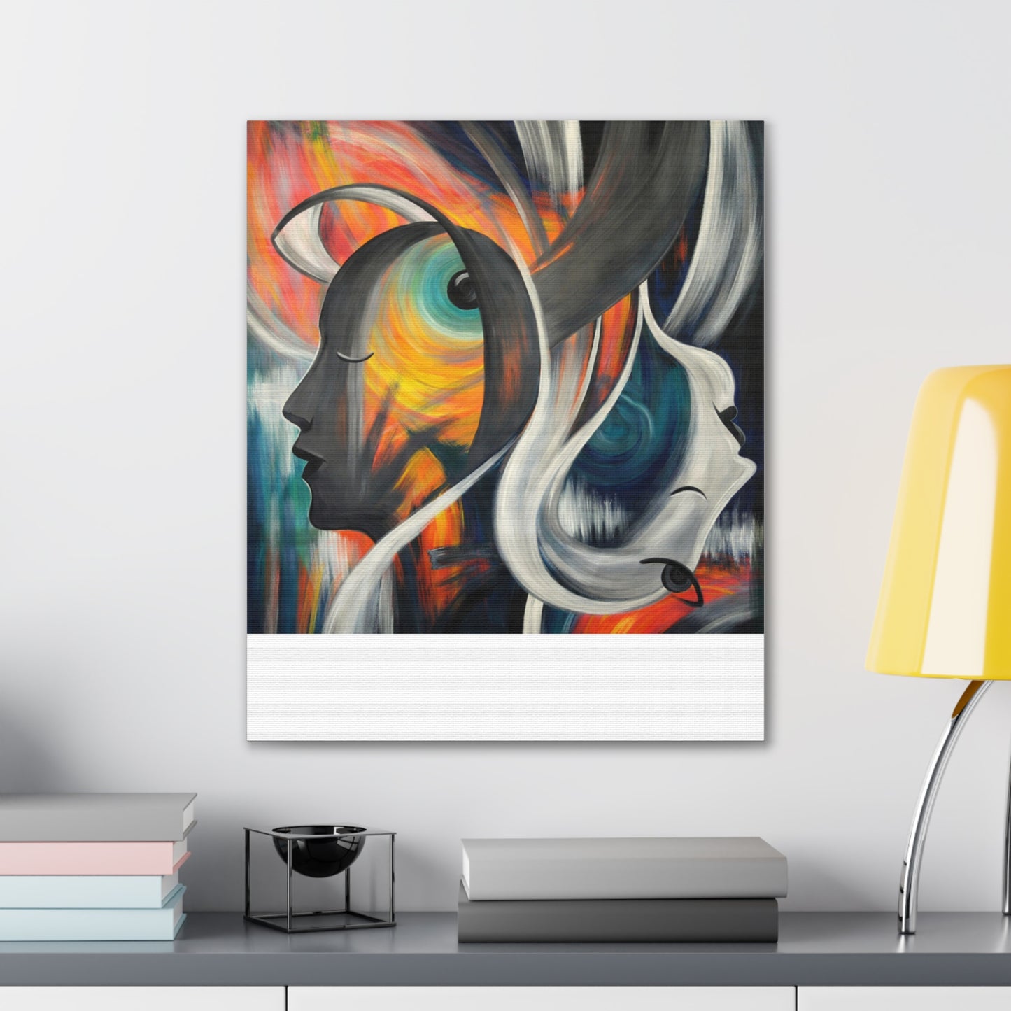 Abstract Expression Portrait Canvas | Eco-Limited