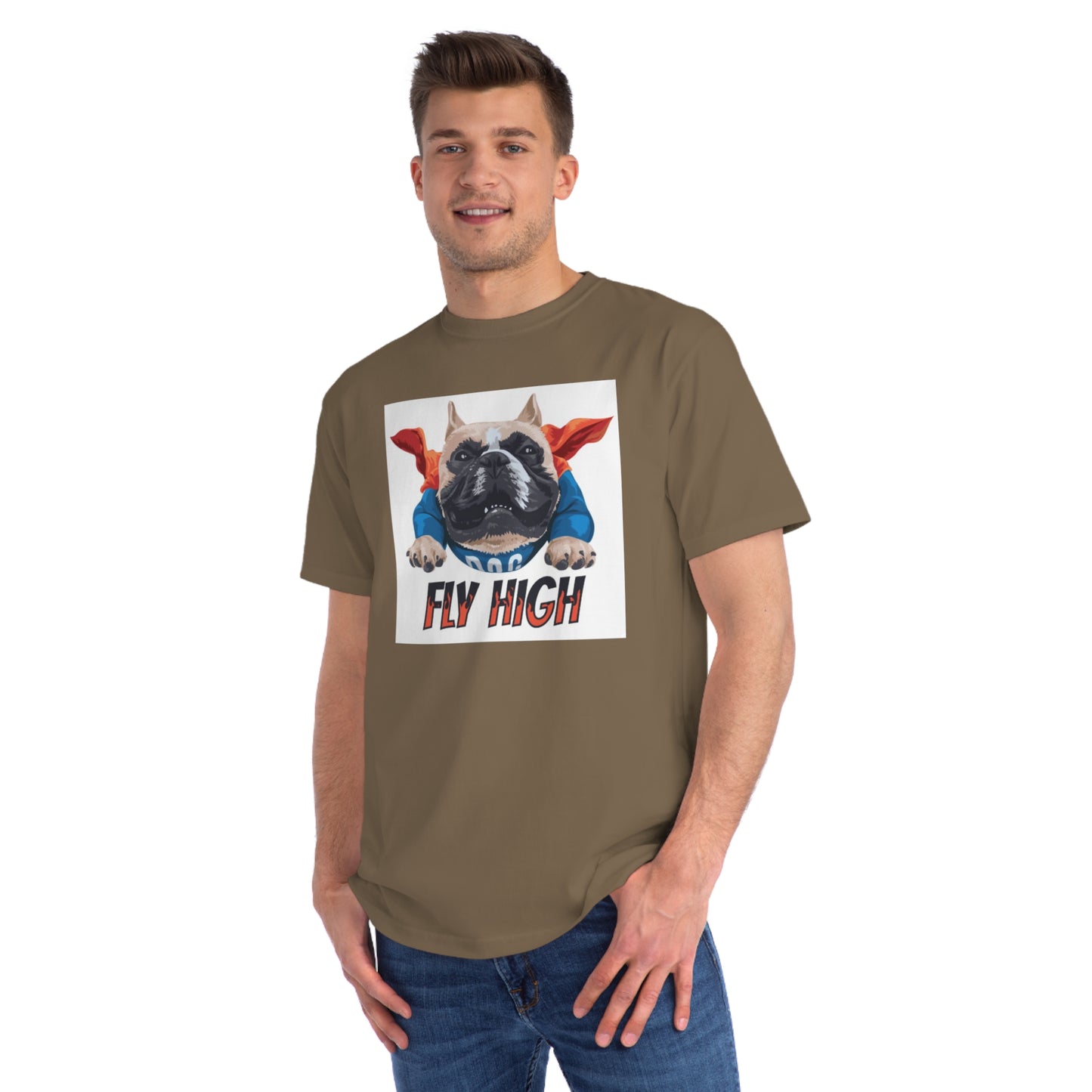 Organic Fly High Bulldog T-Shirt | Organic-Limited