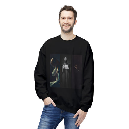 Moody Portrait Triptych Graphic Sweatshirt | Eco-Limited
