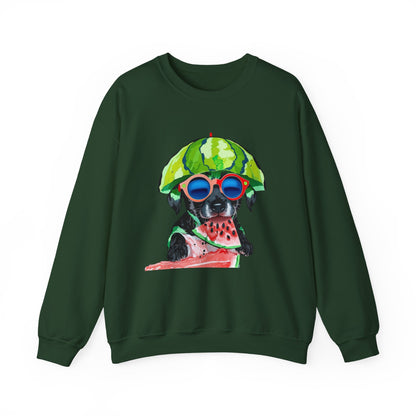 Dog in Helmet & Sunglasses Sweatshirt|Eco-Friendly - Limited
