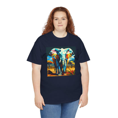 Colorful Elephant Art T-Shirt | Eco-Limited