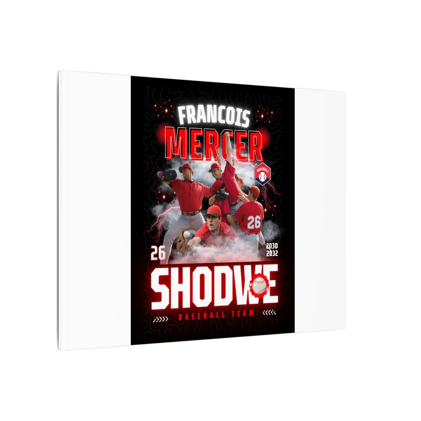 Baseball Team Player Poster