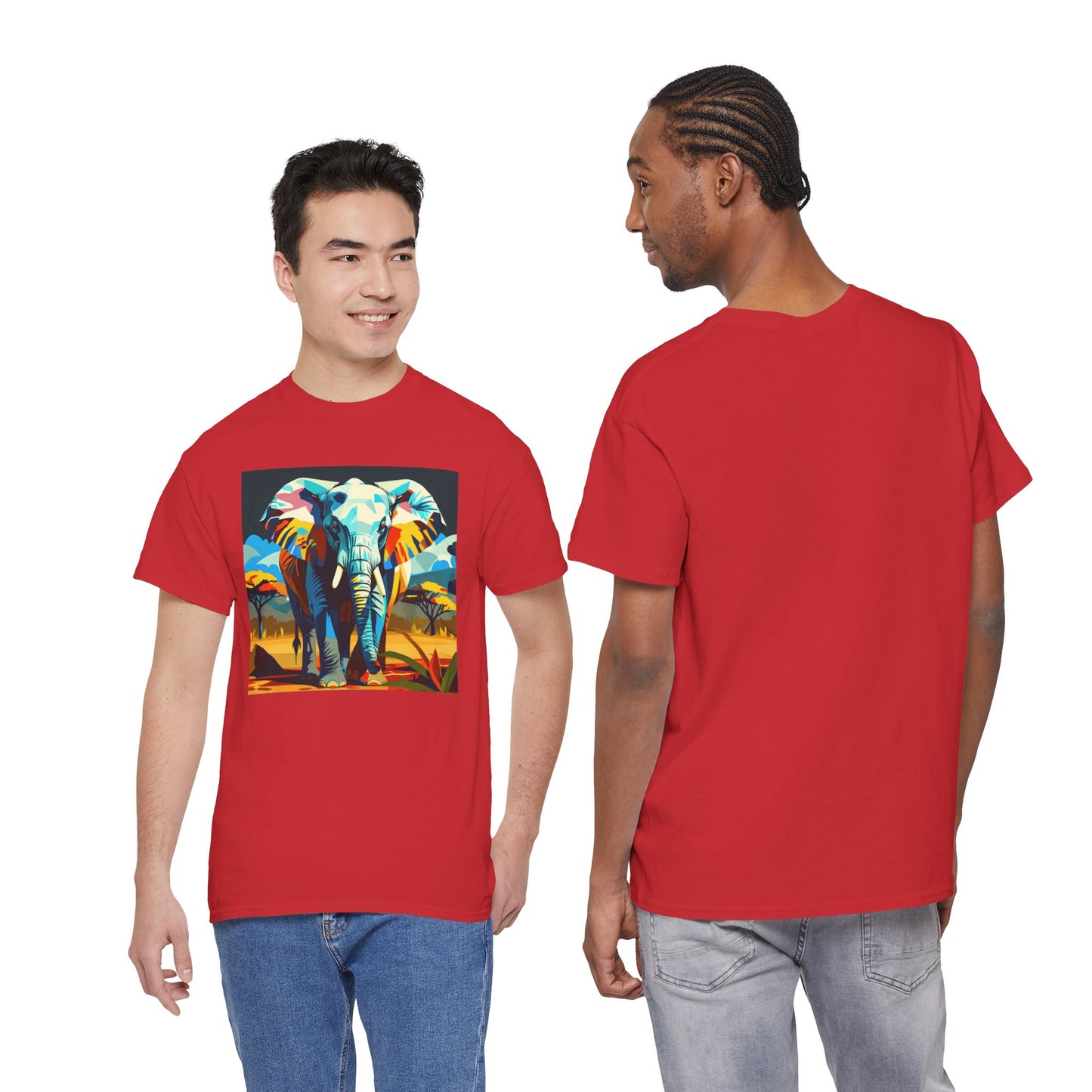 Colorful Elephant Art T-Shirt | Eco-Limited