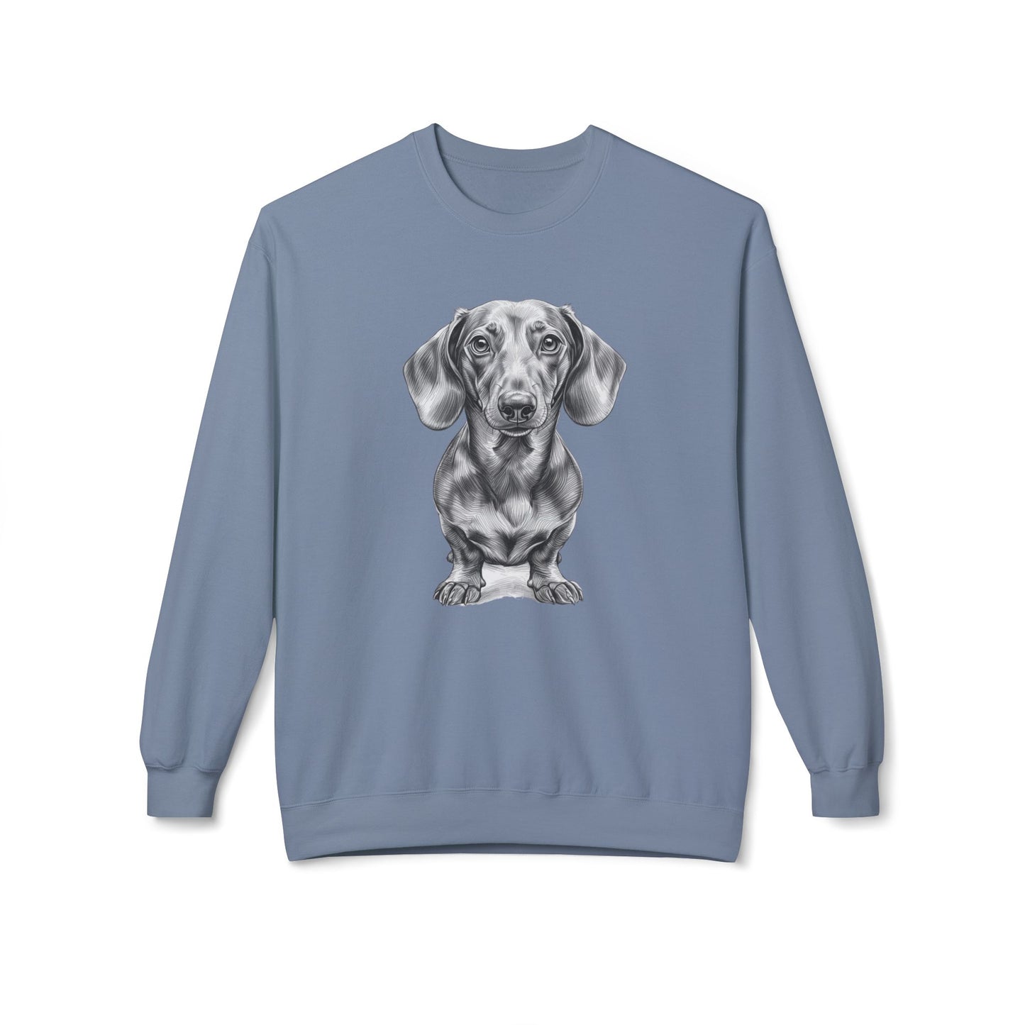 Dachshund Sketch Minimal Art Sweatshirt | Eco-Limited