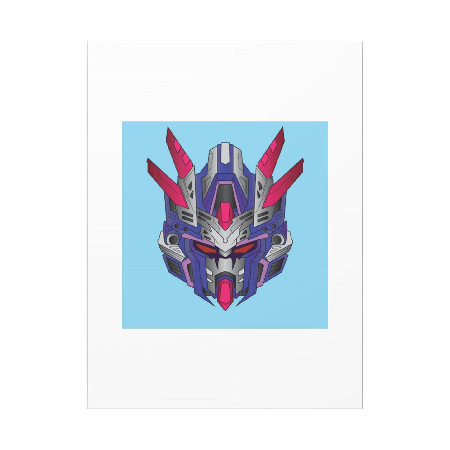 Mecha Warrior Helmet Organic Canvas