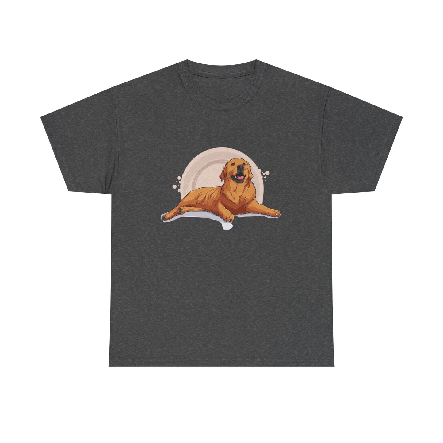 Golden Retriever Graphic Relaxed Tee|Eco-Friendly - Limited