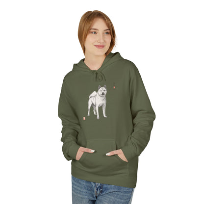 Korean Jindo Ink Illustration Hoodie | Eco-Limited
