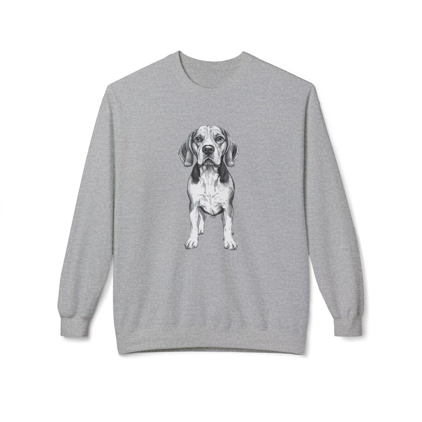 Beagle Sketch Minimal Art Sweatshirt | Eco-Limited