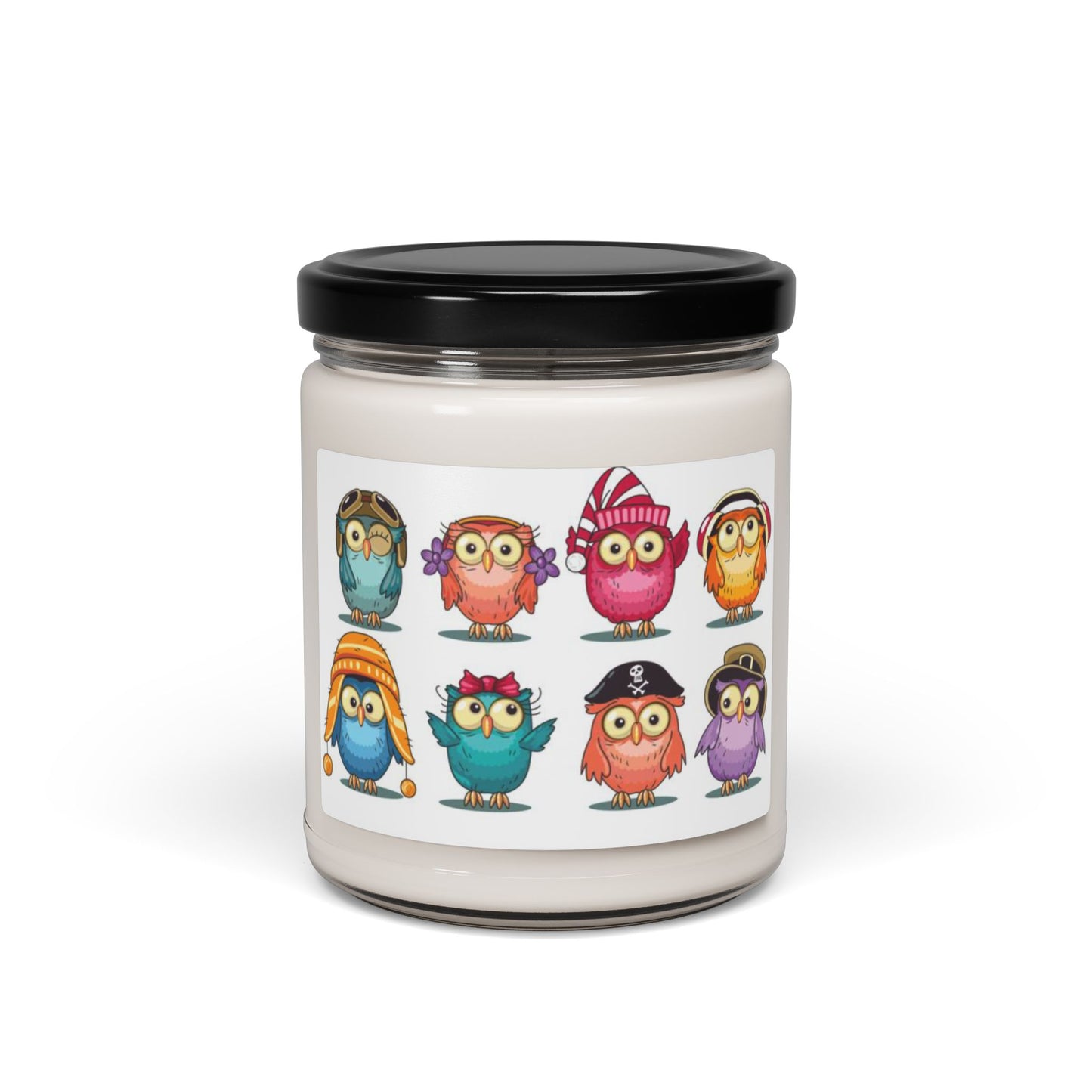 Cute Owl Scented Soy Organic Candle