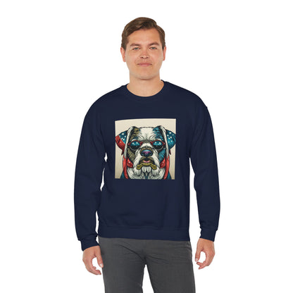 Patriot Dog Portrait Sweatshirt | Eco - Limited