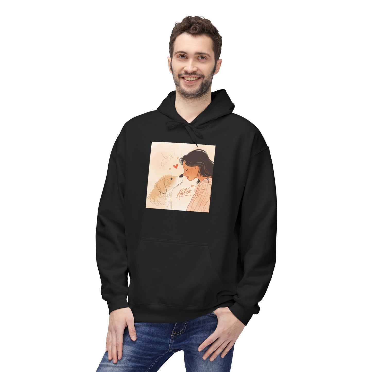 Dog Mom Love Moment Graphic Hoodie Gift | Eco-Friendly - Limited