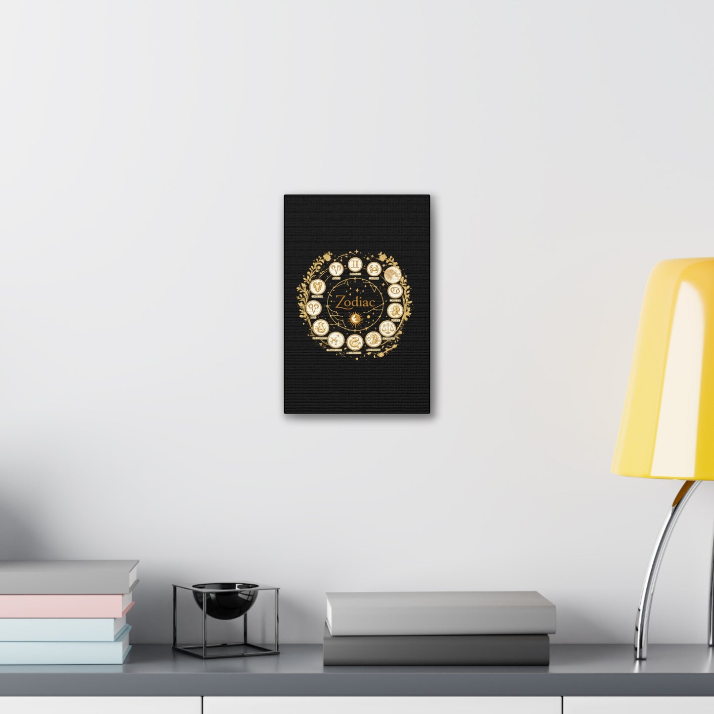Golden Zodiac Astrology Canvas | Eco-Limited