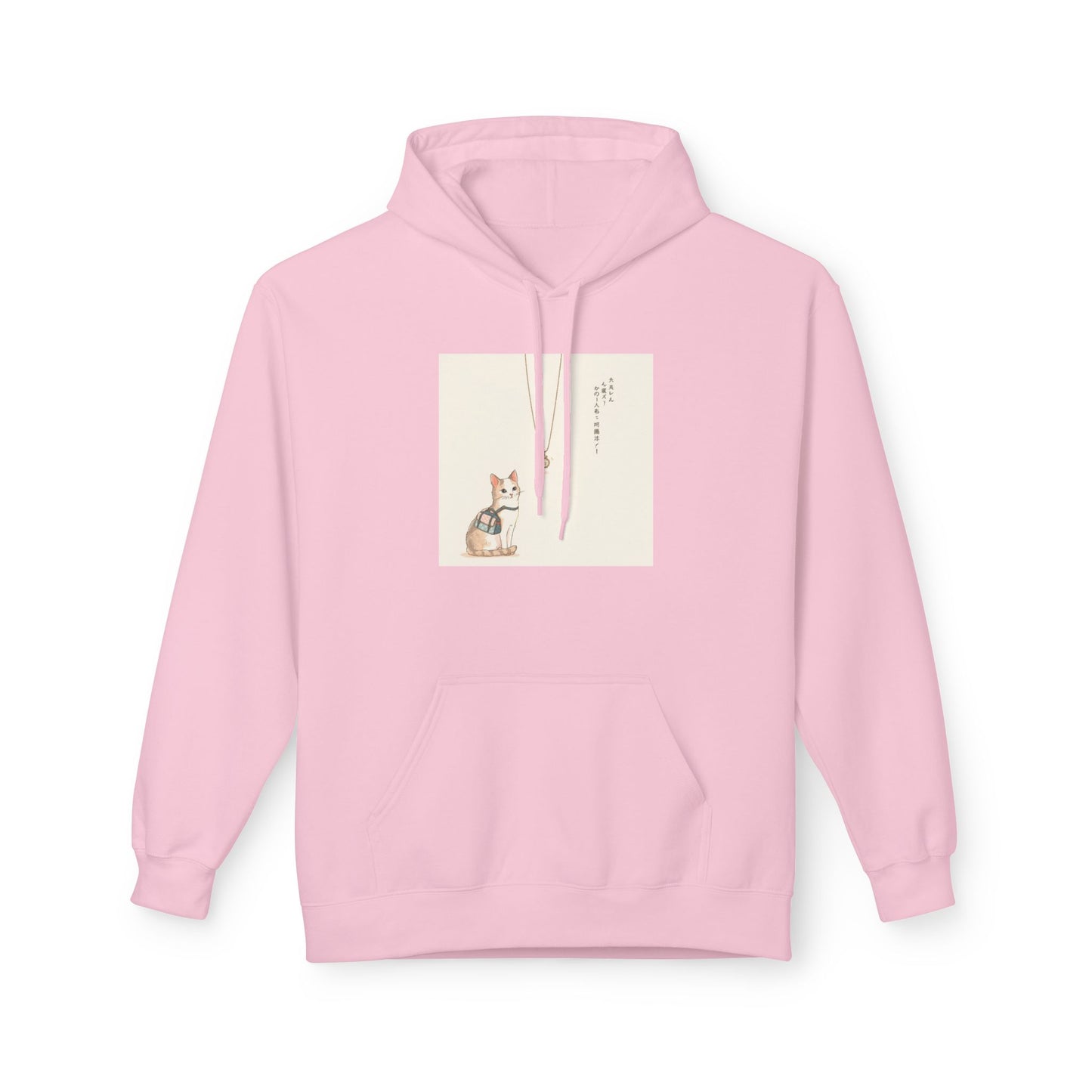 Lucky Cat Clover Illustration Hoodie | Eco-Limited