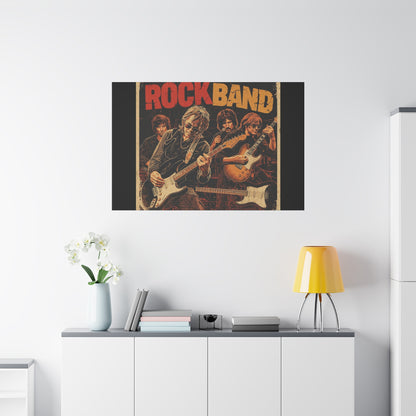 Rock Band Vintage Canvas Wall Art | Eco - Limited