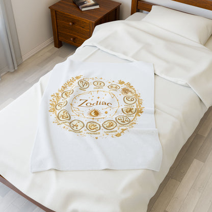 Golden Zodiac Astrology Blanket | Eco-Limited