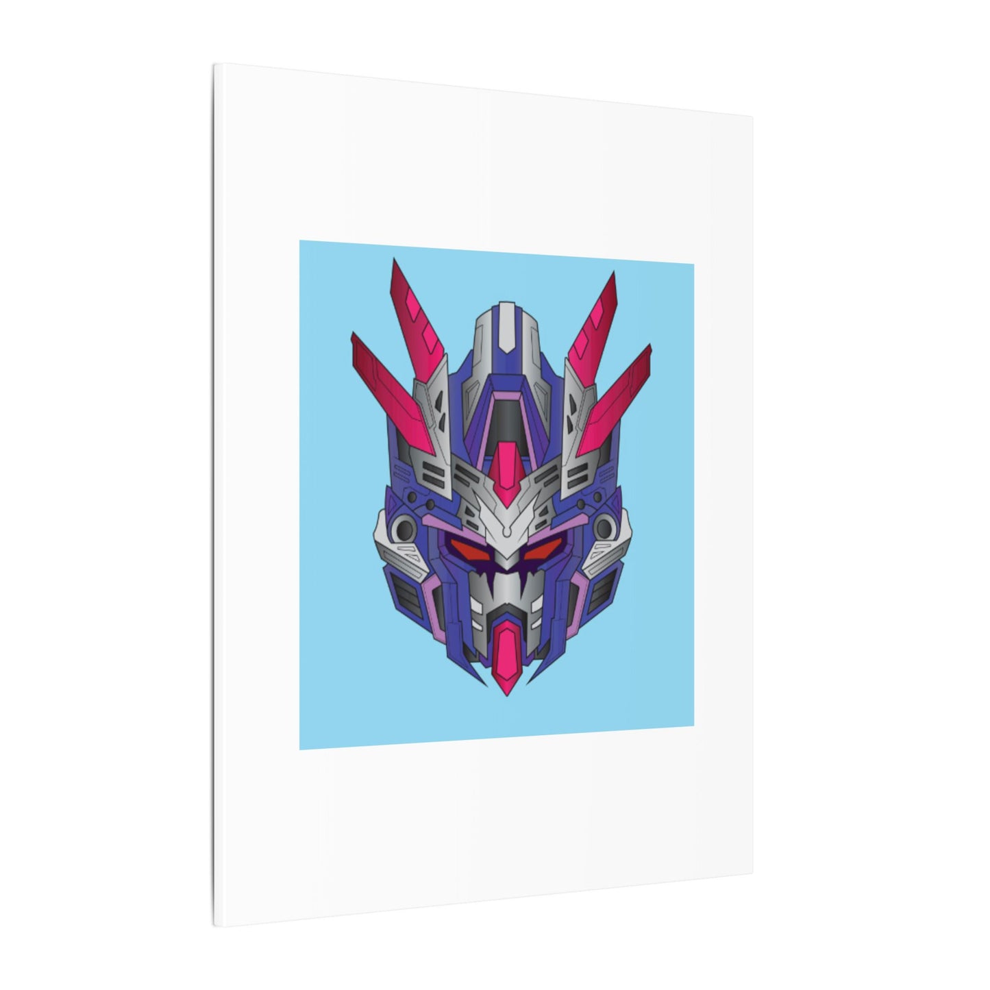 Mecha Warrior Helmet Organic Canvas