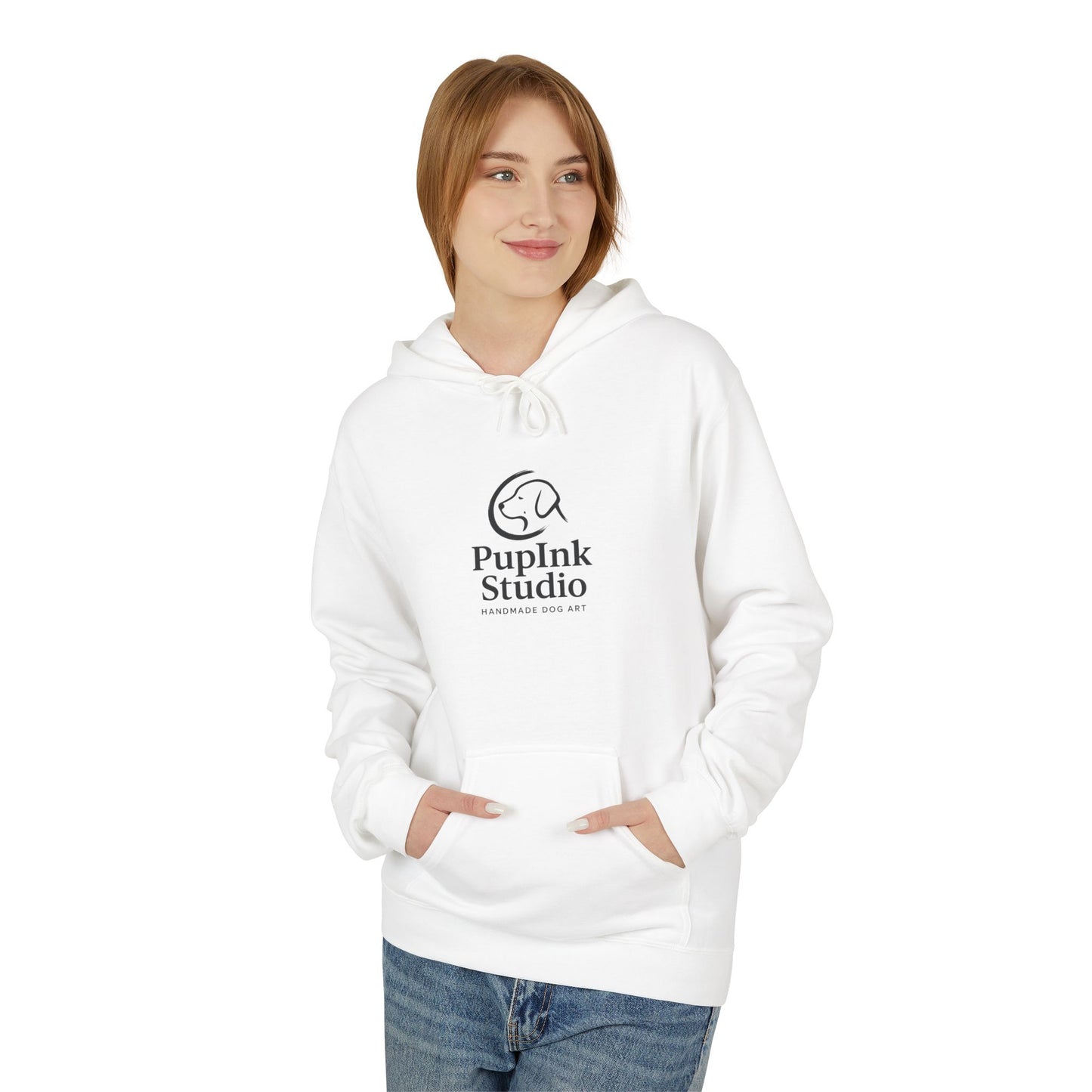 PupInk Studio Minimal Logo Cozy Hoodie|Eco-Friendly - Limited
