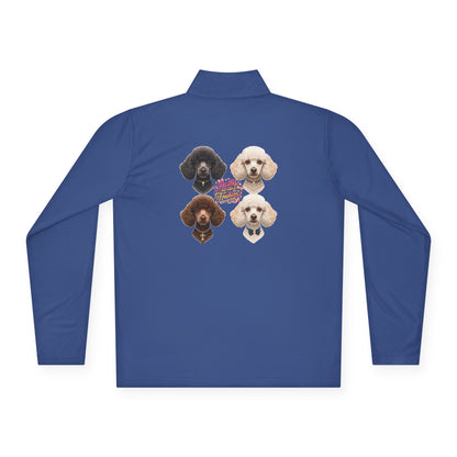 Poodles But Make It Fashion Quarter-Zip Pullover | Eco-Limited