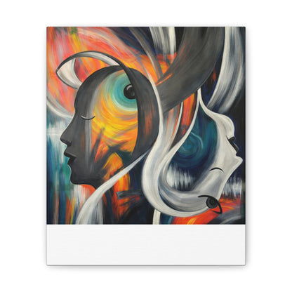 Abstract Expression Portrait Canvas | Eco-Limited