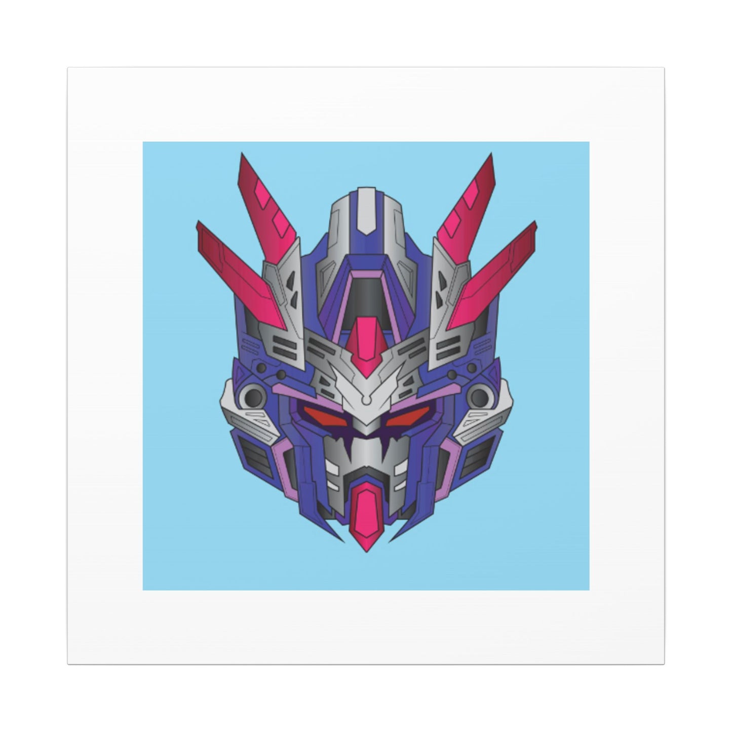 Mecha Warrior Helmet Organic Canvas