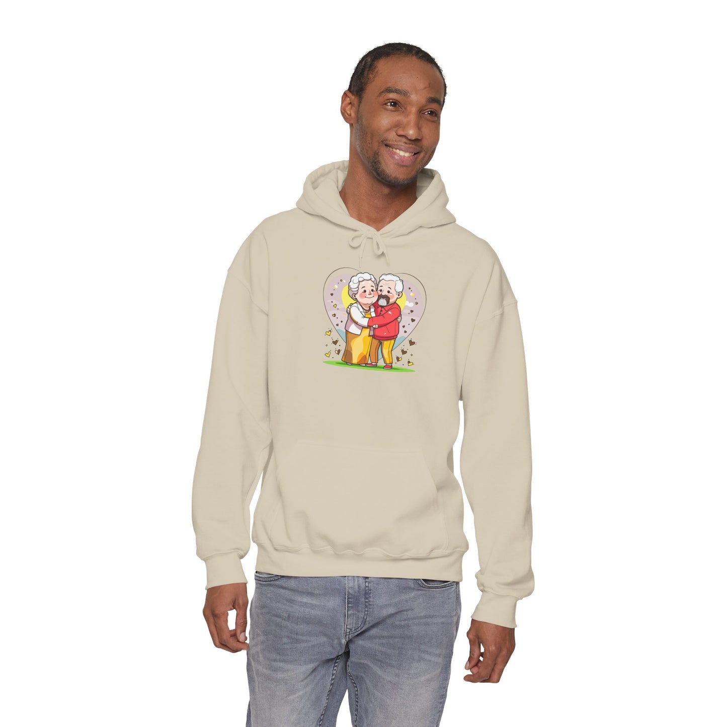 Heartwarming Elderly Couple Hoodie – Cozy Gift Style