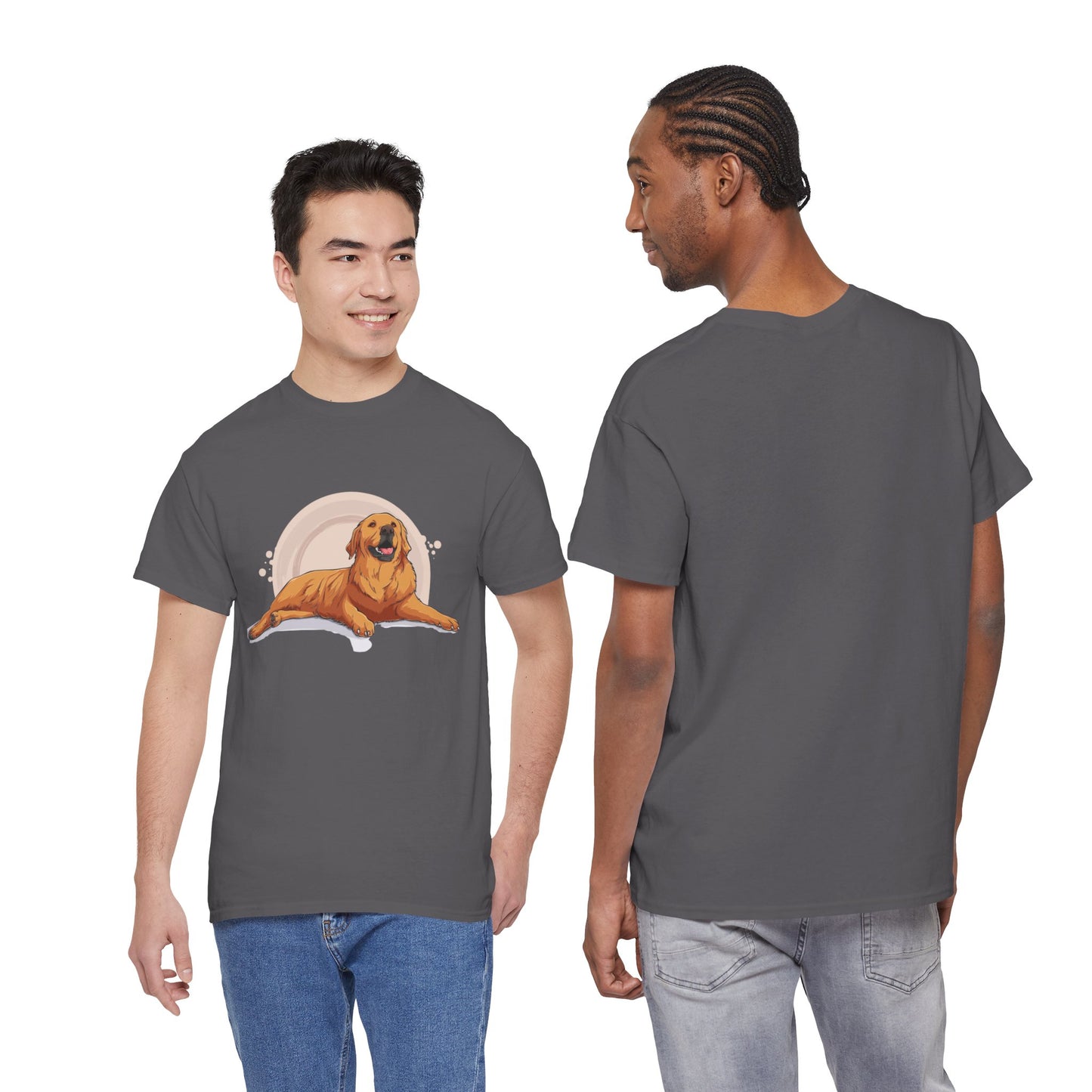 Golden Retriever Graphic Relaxed Tee|Eco-Friendly - Limited