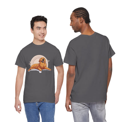 Golden Retriever Graphic Relaxed Tee|Eco-Friendly - Limited
