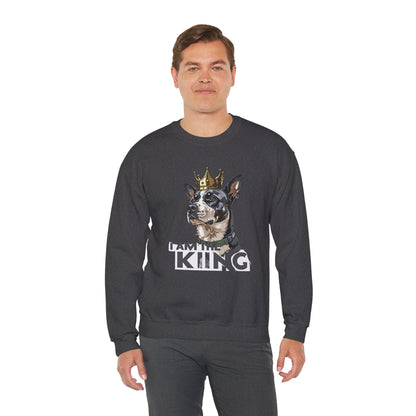 King Dog Crown Art Sweatshirt | Eco-Limited
