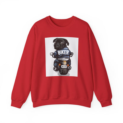 Biker Pug Graphic Sweater | Eco-Limited