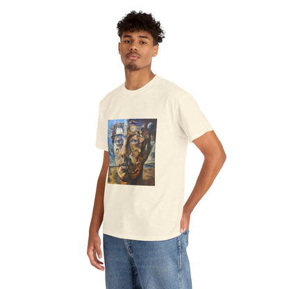 Surreal Split Mind Art T-Shirt | Eco-Limited