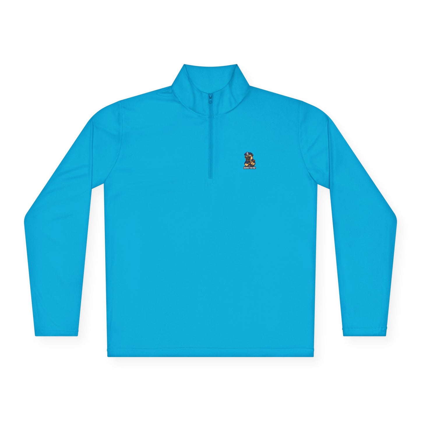 Respect The Paw Golden Retriever Quarter Zip Pullover | Eco-Limited