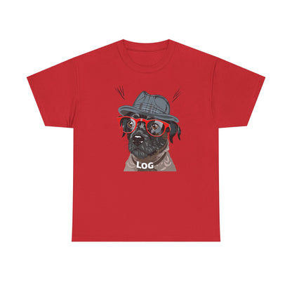 Hipster Dog Glasses T-Shirt | Eco-Limited