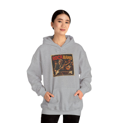 Rock Band Vintage Collage Hoodie | Eco-Limited