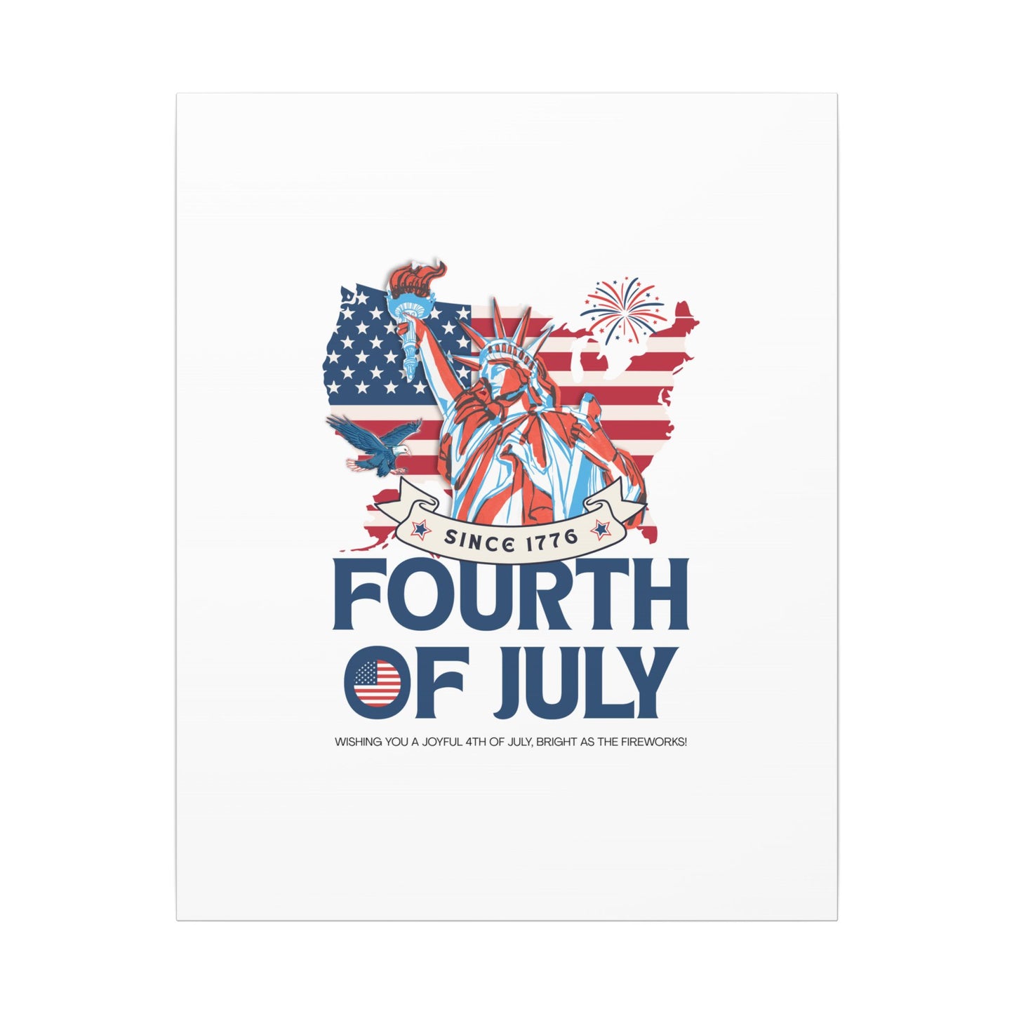 Fourth of July Canvas Wall Art