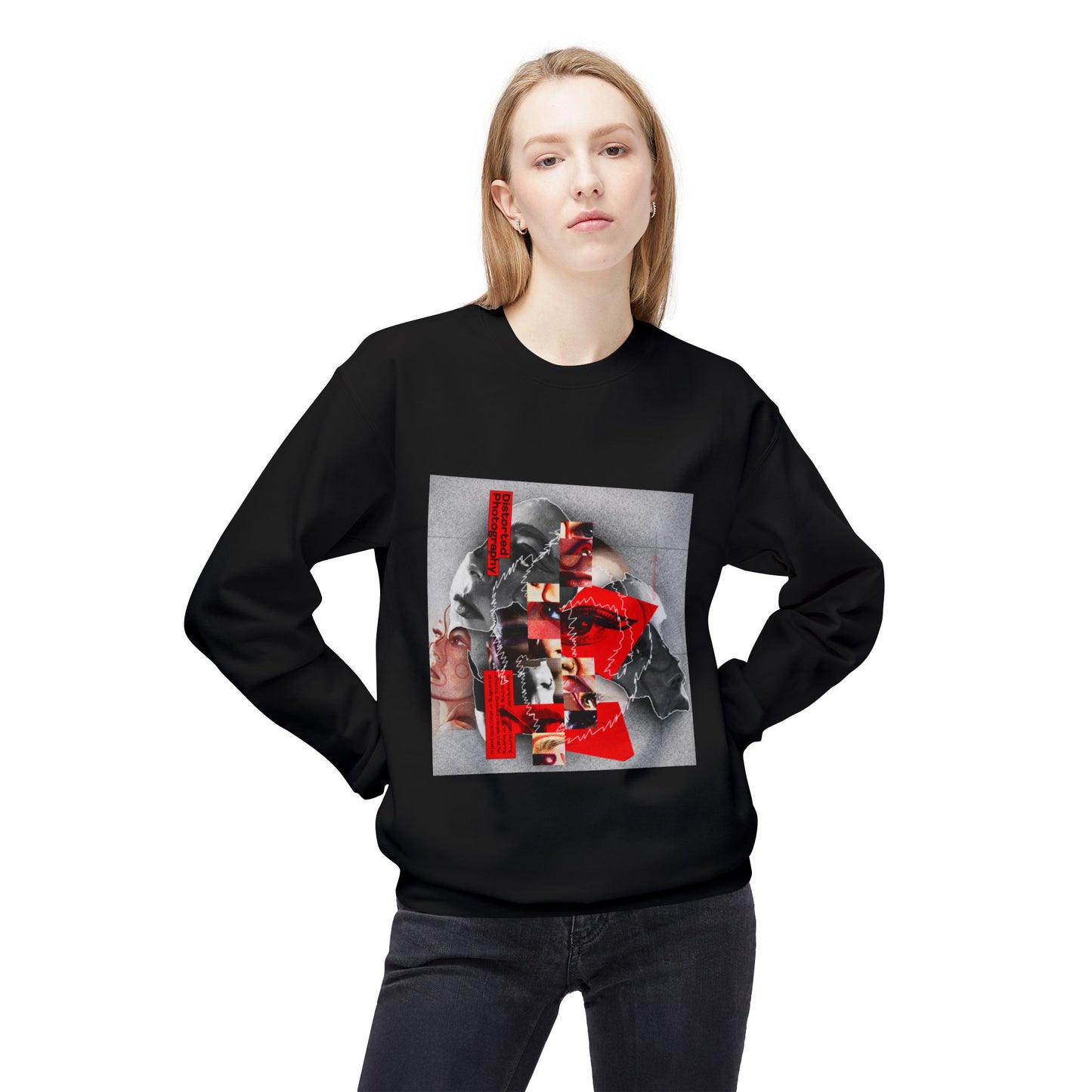 Surreal Identity Collage Sweatshirt | Eco-Limited